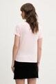Tommy Jeans tricou din bumbac DW0DW20458 roz SS25