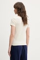 Bavlnené tričko Tommy Jeans DW0DW20458 béžová SS25