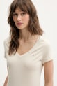 Oblečenie Bavlnené tričko Tommy Jeans DW0DW20458 béžová