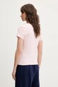 Бавовняна футболка Tommy Jeans DW0DW20459 рожевий SS25