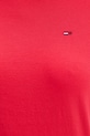 Tommy Jeans basic tričko dámské bavlněné DW0DW20459 červená
