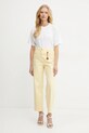 Хлопковая футболка Elisabetta Franchi MA60N51E2 белый SS25