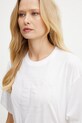 Хлопковая футболка Elisabetta Franchi белый MA60N51E2