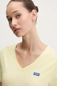 Hugo Blue tricou din bumbac 50513667 galben SS25