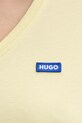 Hugo Blue tricou din bumbac galben 50513667