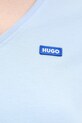 Хлопковая футболка Hugo Blue Classic V_B 50513667 голубой