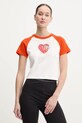 HUGO Blue t-shirt bawełniany biały 50533973
