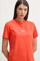 MSGM t-shirt bawełniany pomarańczowy 3841MDM500.257002