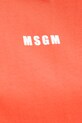 Bombažna kratka majica MSGM 3841MDM500.257002 oranžna