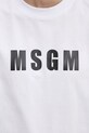 Bavlnené tričko MSGM 3841MDM92.257002 biela