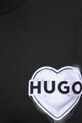 Бавовняна футболка HUGO 50534545 чорний