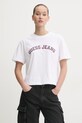 Хлопковая футболка Guess Jeans белый W5RI41.K8HM0