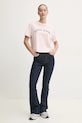 Guess Jeans tricou din bumbac W5RI41.K8HM0 roz SS25