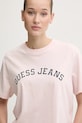 Guess Jeans tricou din bumbac roz W5RI41.K8HM0