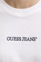 Βαμβακερό μπλουζάκι Guess Jeans W5RI42.K8HM0 λευκό