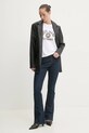 Guess Jeans tricou din bumbac W5RI43.K8HM0 alb SS25