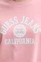 Хлопковая футболка Guess Jeans W5RI43.K8HM0 розовый