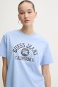 Guess Jeans t-shirt bawełniany niebieski W5RI43.K8HM0