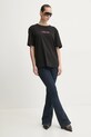 Хлопковая футболка Guess Jeans W5RI48.K8HM0 чёрный SS25