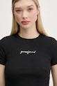 Μπλουζάκι Guess Jeans μαύρο W5RI57.KA0H1