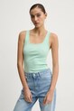 Топ Guess Jeans с эластаном зелёный W5RP48.KA0H1