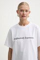 Victoria Beckham t-shirt bawełniany biały 1125JTS006356A
