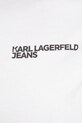 Хлопковая футболка Karl Lagerfeld Jeans A1W17004 белый