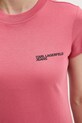 Karl Lagerfeld Jeans t-shirt bawełniany A1W17004 pomarańczowy