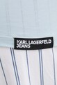 Karl Lagerfeld Jeans t-shirt bawełniany A1W17004 niebieski