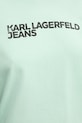 Karl Lagerfeld Jeans pamut póló A1W17005 zöld