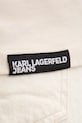 Karl Lagerfeld Jeans t-shirt damski bawełniany beżowy A1W17005