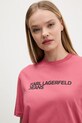 Karl Lagerfeld Jeans t-shirt bawełniany pomarańczowy A1W17005