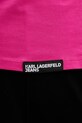 Pamučna majica Karl Lagerfeld Jeans A1W17005 roza