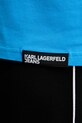 Хлопковая футболка Karl Lagerfeld Jeans A1W17005 голубой