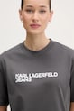 Karl Lagerfeld Jeans t-shirt in cotone grigio A1W17005
