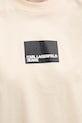 Хлопковая футболка Karl Lagerfeld Jeans A1W17006 бежевый
