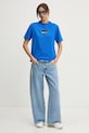 Karl Lagerfeld Jeans tricou din bumbac A1W17006 albastru SS25