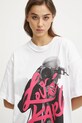 Karl Lagerfeld Jeans tricou din bumbac alb A1W17150