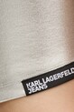 Karl Lagerfeld Jeans top A1W17040 srebrny
