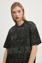 Бавовняна футболка Karl Lagerfeld Jeans сірий A1W17110