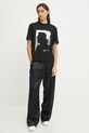 Хлопковая футболка Karl Lagerfeld Jeans A1W17032 чёрный SS25