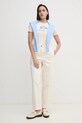 Футболка Tommy Hilfiger WW0WW43892 бежевый SS25