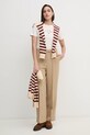 Хлопковая футболка Tommy Hilfiger WW0WW43895 бежевый SS25
