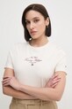 Хлопковая футболка Tommy Hilfiger бежевый WW0WW43895