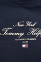 Бавовняна футболка Tommy Hilfiger WW0WW43895 темно-синій