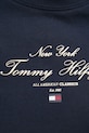 Bavlnené tričko Tommy Hilfiger WW0WW43895 tmavomodrá