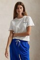 Bavlněné tričko Polo Ralph Lauren kulatý bílá 211959114