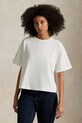 Polo Ralph Lauren tricou din bumbac uni alb 211967106