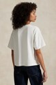 Polo Ralph Lauren tricou din bumbac 211967106 alb SS25