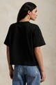 Polo Ralph Lauren tricou din bumbac 211967106 negru SS25